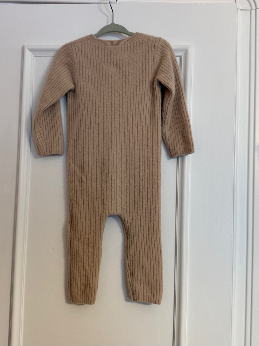Cashmere Ribbed Button-Front One-Piece - 2T - Picture 3 of 5